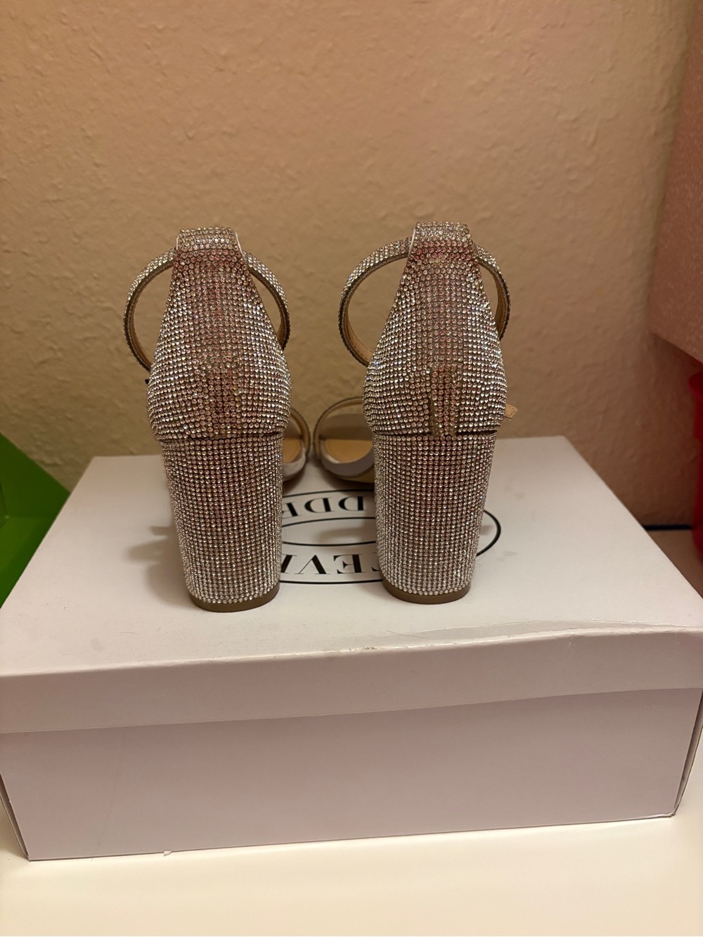 Steve Madden Gigi Rhinestone Heels - Picture 2 of 4
